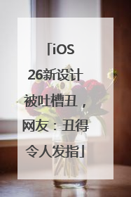 iOS 26新设计被吐槽丑，网友：丑得令人发指